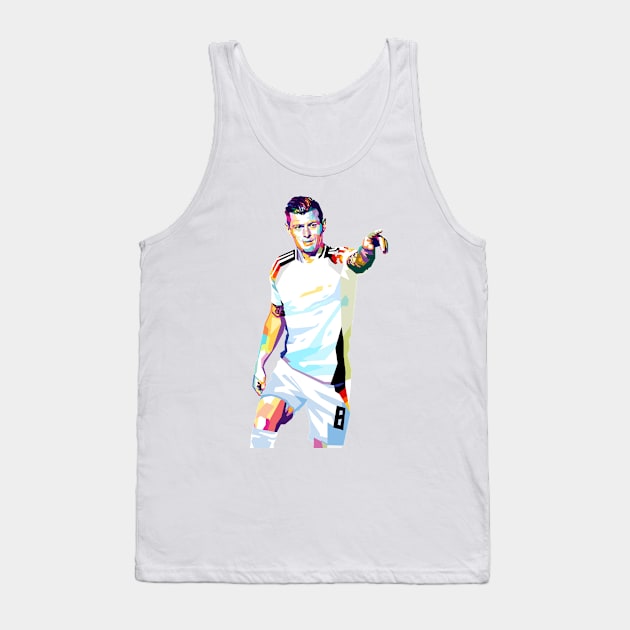 Toni Kroos Germany Fan Art Tank Top by RJWLTG